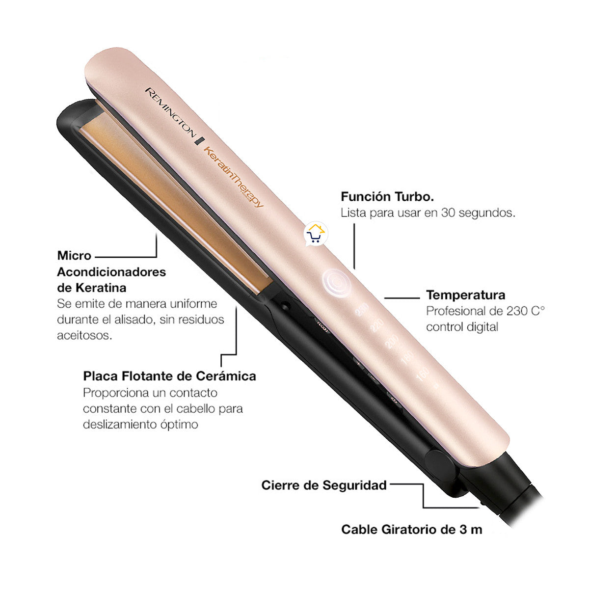 Plancha Remington Keratina Aceite S8599